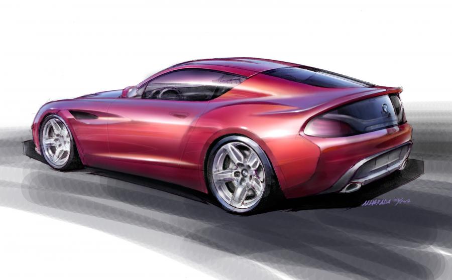 Эскиз BMW Zagato Coupe 2012 года  (фото 12 из 86)